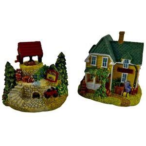 Liberty Falls Red‎ Rudder Antiques Wishing Well Americana Collection 1996 In Box